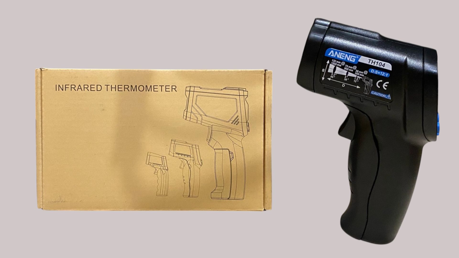 Распаковка и обзор инфракрасного термометра ANENG TH104 смотреть онлайн