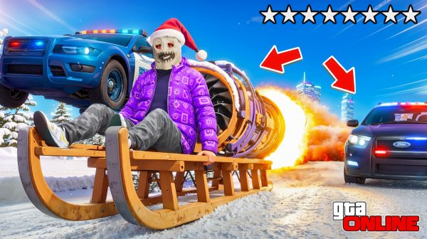 УГНАЛ ОТ КОПОВ НА ТУРБО САНКАХ! АВТОУГОНЩИК ПРОТИВ КОПОВ | УГНАЛ СНЕЖНЫЕ ТАЧКИ