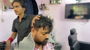 Магия уличного парикмахера . Массаж головы ASMR