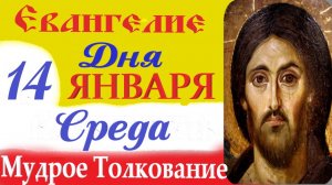 14 Января Евангелие с Мудрым кратким (10 мин) Толкованием. Евангелие Дня 2026