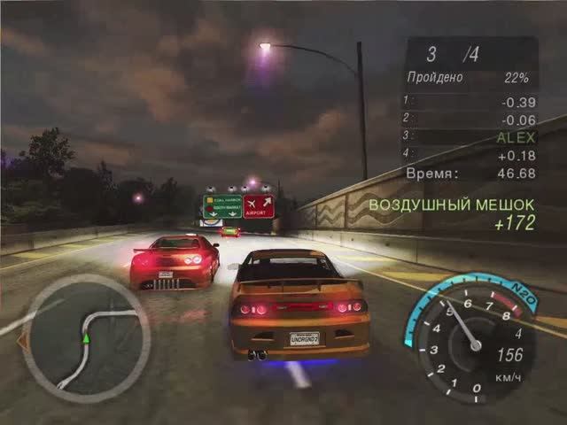 NFSU2. Все 222 гонки игры. Гонка 24 смотреть онлайн