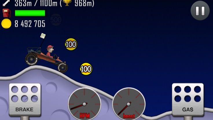 Hill Climb Racing прохождение номер 5 купил гараж и машину чудовище смотреть онлайн