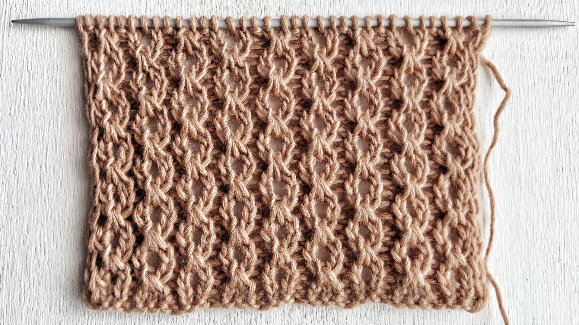 Оригинальный вариант узора Цепи для женских и мужских изделий смотреть онлайн