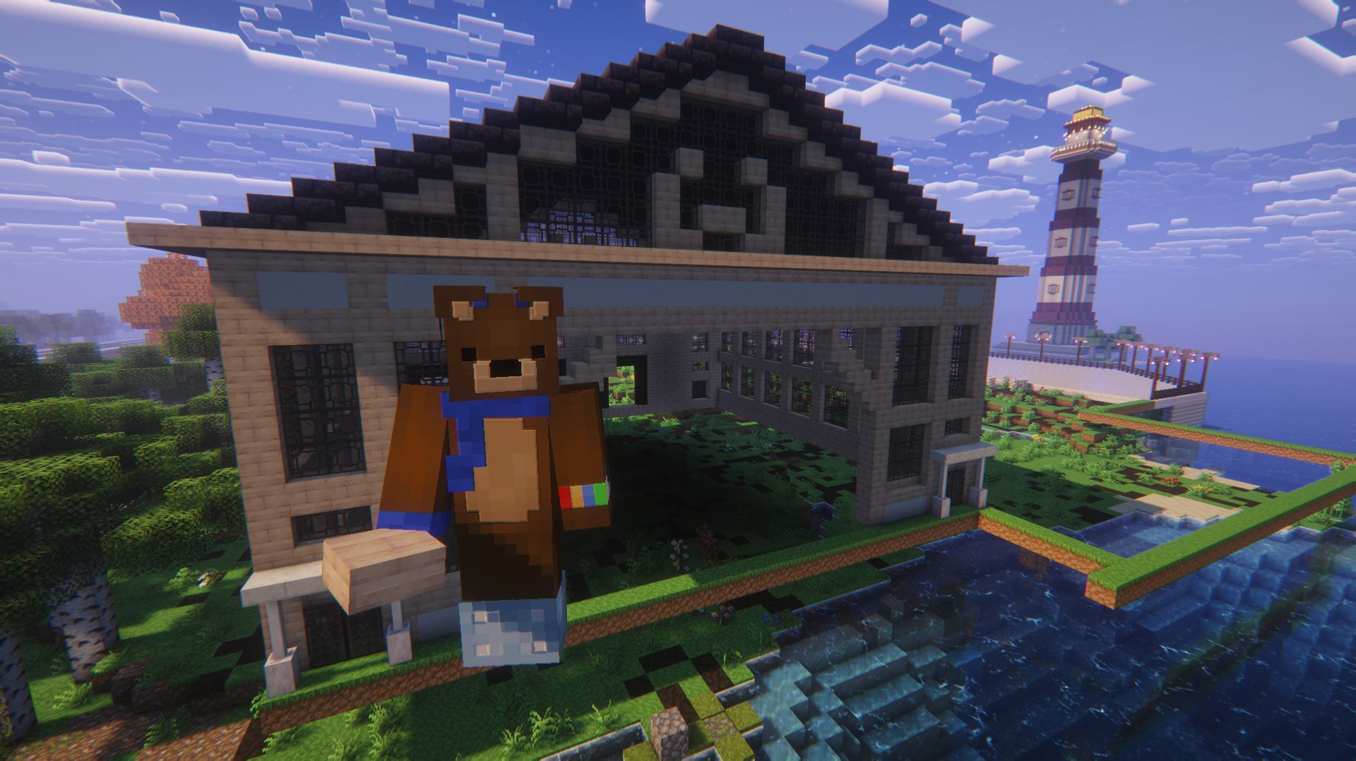 Minecraft мод FreshCraft. Проект строительства города #8. (Порт. часть 1)