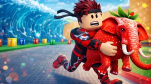 ПОБЕГ ОТ Цунами ЧТОБ Открыть ЛАКИ БЛОК и ПОЛУЧИТЬ БРЕЙНРОТА в Tsunami Escape For Lucky Blocks Roblox