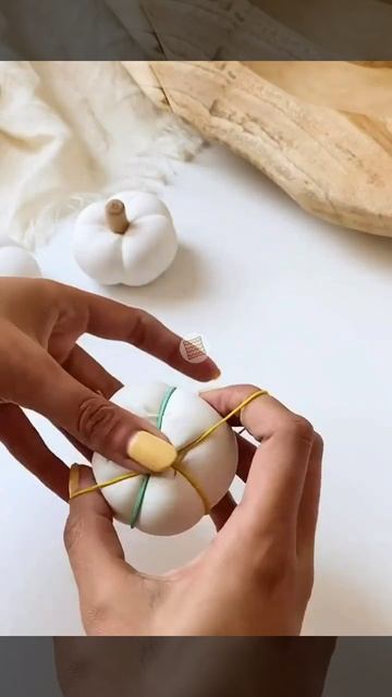 Тыквы из гипса