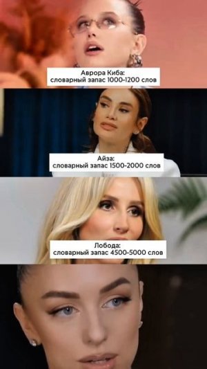 Словарный запас звезд!