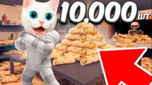 КОТЫ ГОТОВЯТ ШАУРМУ В РОБЛОКС 😭 2 ЧАСТЬ Котёнок Кронос и Весёлый Кот