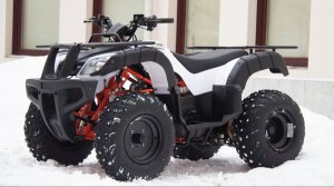 чистка снега квадриком