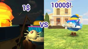 😼Хата за 1$ vs хата за 1000$! В чикке ган🤑 #чг #базы #vs