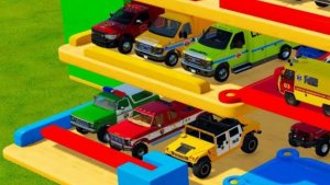 Машинки летают и прыгают! Развивающие мультики Машины помощники. Мультфильмы про машинки