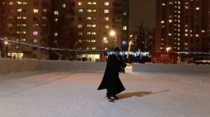 Вечерняя разминка с мечом Багуа Дао