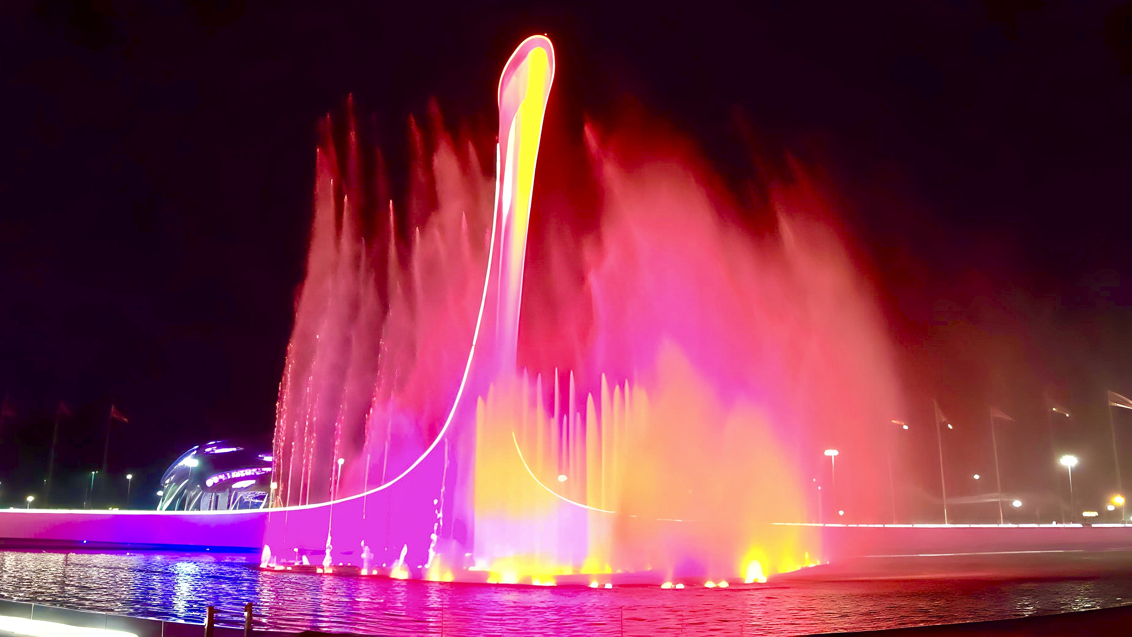 Сочи. Поющие фонтаны в Олимпийском парке смотреть онлайн