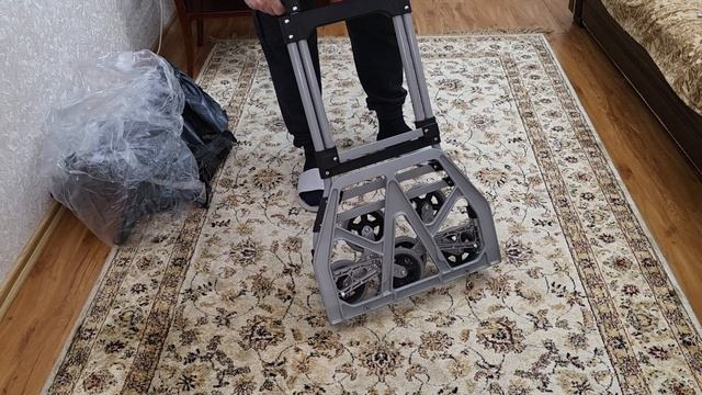 Тележка грузовая складная трехколесная до 150 кг смотреть онлайн