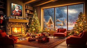 Новогодний вечер в уютной обстановке дома.Приятная музыка.Подарки  так и сыпятся.