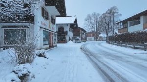 СИЛЬНАЯ МЕТЕЛЬ в Германии. Прогулка по деревне Байришцелль