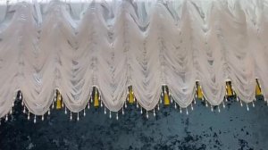 Обзор нашей работы! Пошив французских штор (маркиза) со стеклярусом. Салон "Империя штор"