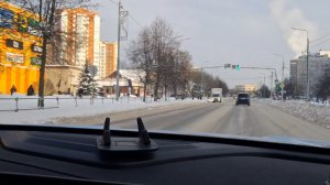 Поехали в город по делам,а он...в снежно плену...