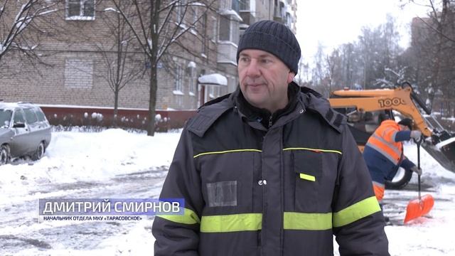 Как в округе Пушкинский борются с полуметровыми сугробами смотреть онлайн