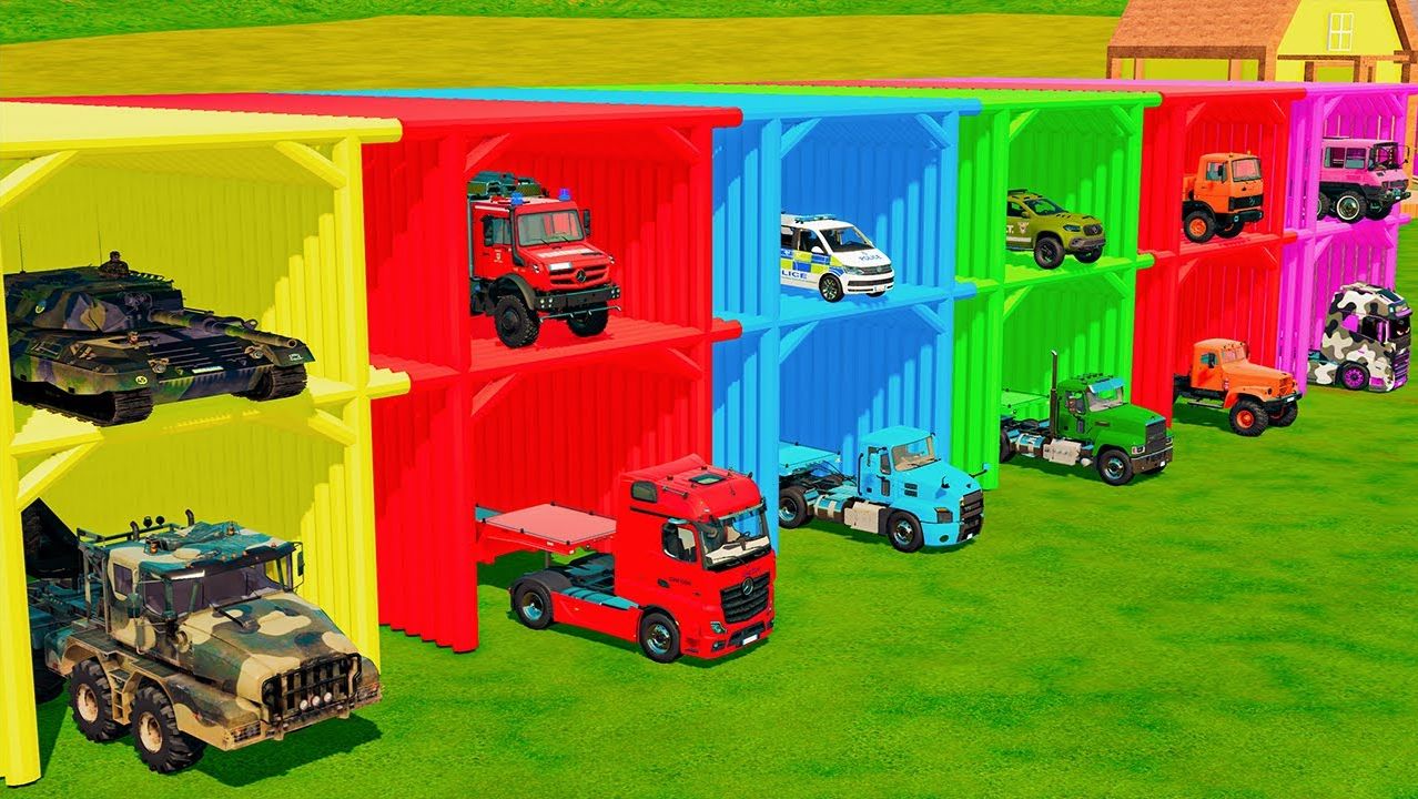 Машинки летают и прыгают! Развивающие мультики Машины помощники. Мультфильмы про машинки смотреть онлайн