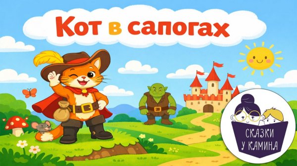 Кот в сапогах. Сказки на ночь для детей. Сказки у камина | Аудио сказки | Народные сказки