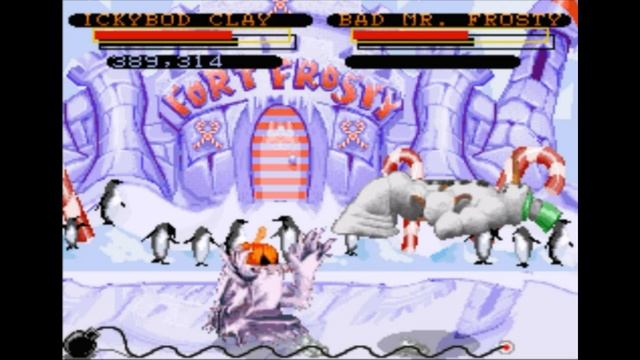Super Nintendo (Snes) 16-bit Clay Fighter Battle №8 Ickybod Clay Vs Bad mr. Frosty смотреть онлайн