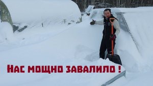 Метель завалила нас снегом и оставила без электричества!