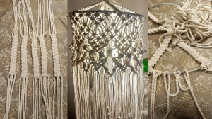 Люстра. Абажур. Макраме. Своими руками.