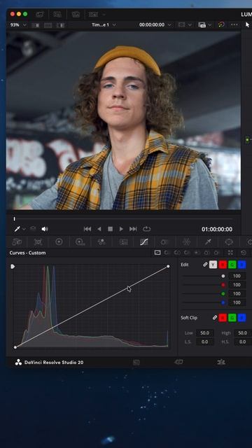 Контрастность яркости в DaVinci Resolve смотреть онлайн