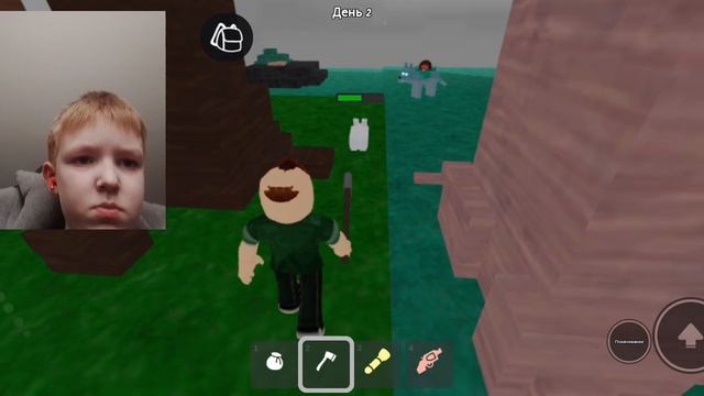 играю в 99 ночей в лесу с вепкой роблокс