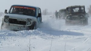 Жёсткие гонки! Сугробы, УАЗ, Нива, бездорожье, Трофи-рейд!