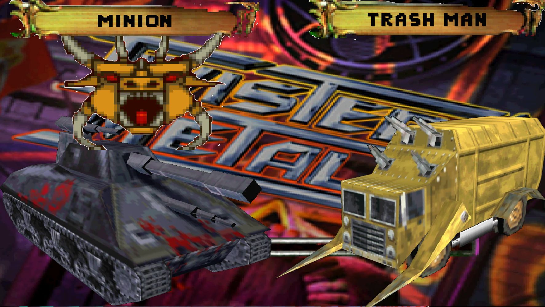 Twisted Metal 4 (PS1) Two Players Co-op Tournament: Minion & Trash Man смотреть онлайн
