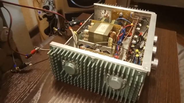 Макет УНЧ на германиевых транзисторах 2×30Вт по схеме Н.Трошина.