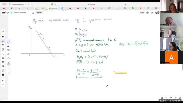 Аналитическая геометрия. Запись от 12.07 смотреть онлайн