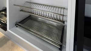 Сушилка для посуды в верхнюю базу, нержавеющая сталь