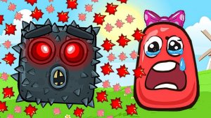 Новый КРАСНЫЙ ШАР, Красныш спасает деревню красных шариков