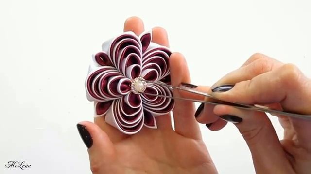 ОБОДОК КАНЗАШИ, МК _ DIY Kanzashi Headband(2)