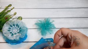 МК: Новогодние банты-снежинки для девочки — воздушные и нарядные