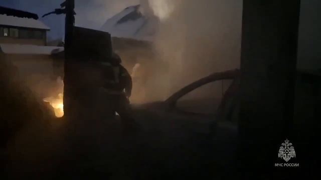 Пожар город Тюмень 14.01.2026г.