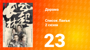 Список Ланъя 2 сезон 23 серия