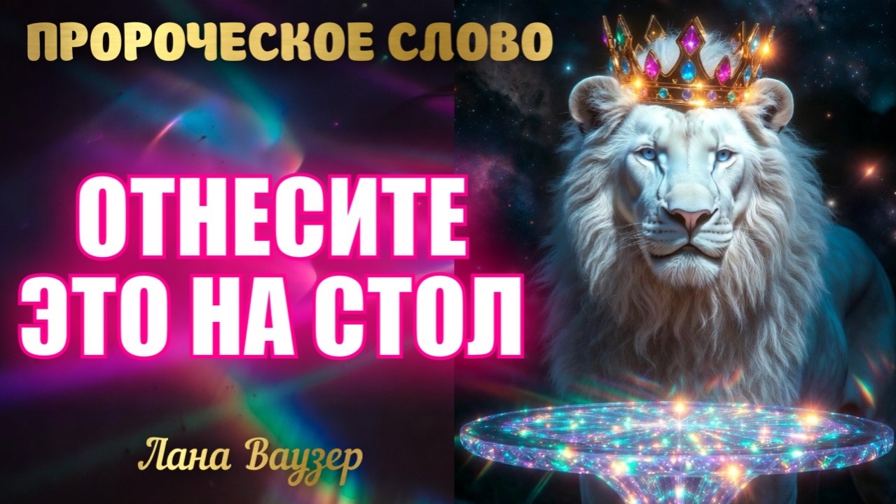 ПРОРОЧЕСКОЕ СЛОВО: «ОТНЕСИТЕ ЭТО НА СТОЛ» Лана Ваузер смотреть онлайн