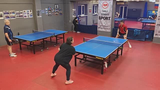 Нельсон Д. (686) - Казачек Г. (602) 13.01 настольный теннис на Левашовском, Санкт-Петербург смотреть онлайн