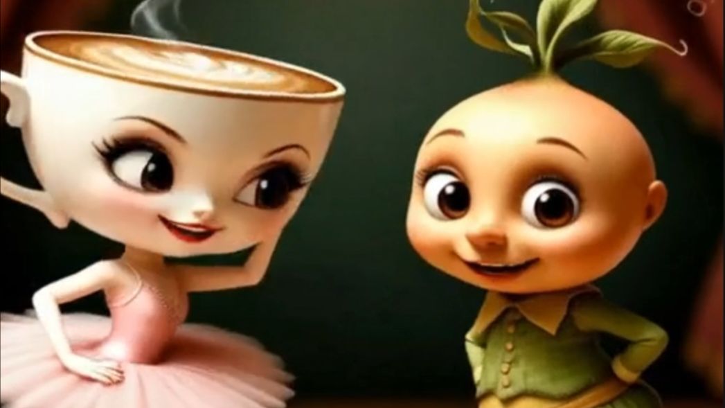 Балерина Капучино и Чиполлино. Итальянские мемы. Мультфильм