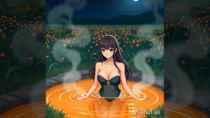 Оранжевое горячее озеро