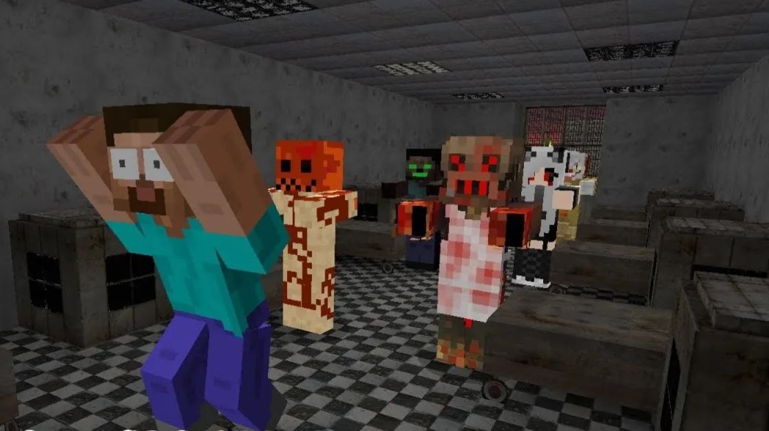 Страшный дом на Хэллоуин (анимация из Minecraft) смотреть онлайн