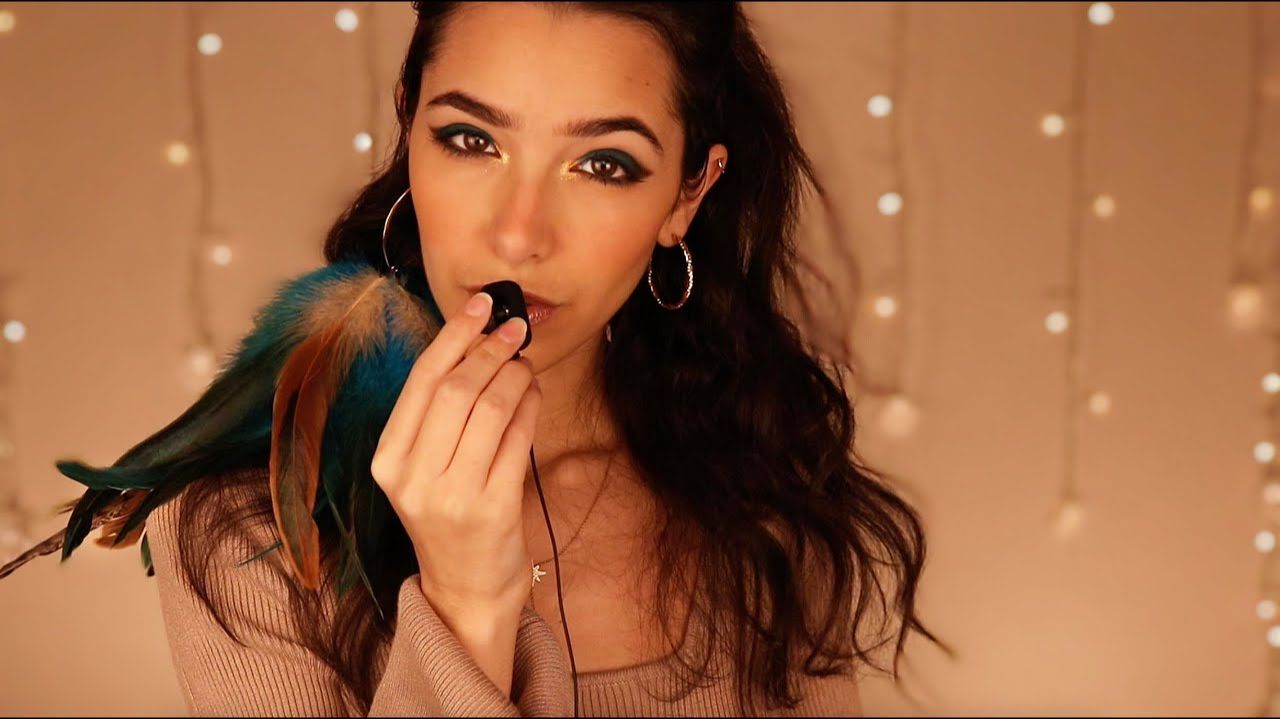 ASMR Whispering Unintelligibly Up in Your Ears (Mouth Sounds, mic scratching) смотреть онлайн