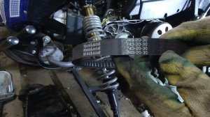 Sharmax sn210 - замена ремня вариатора, поднимаем скорость грузиками