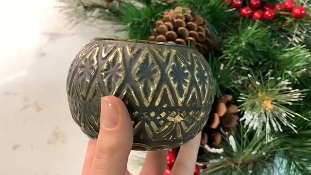 Декоративный подсвечник КУРТ, стекло, чёрный, 10 см, A68101240