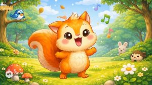 ПЕСЕНКИ ДЛЯ МАЛЫШЕЙ С БЕЛОЧКОЙ