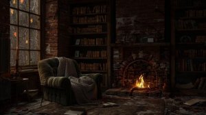 Осенний Дождь и Уютный Камин 🔥 Спокойная Атмосфера Хижины для Сна и Расслабления